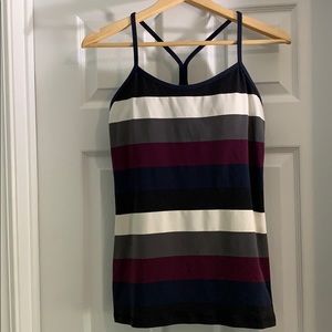 Lululemon top, Navy + Black, Size 10 no tag